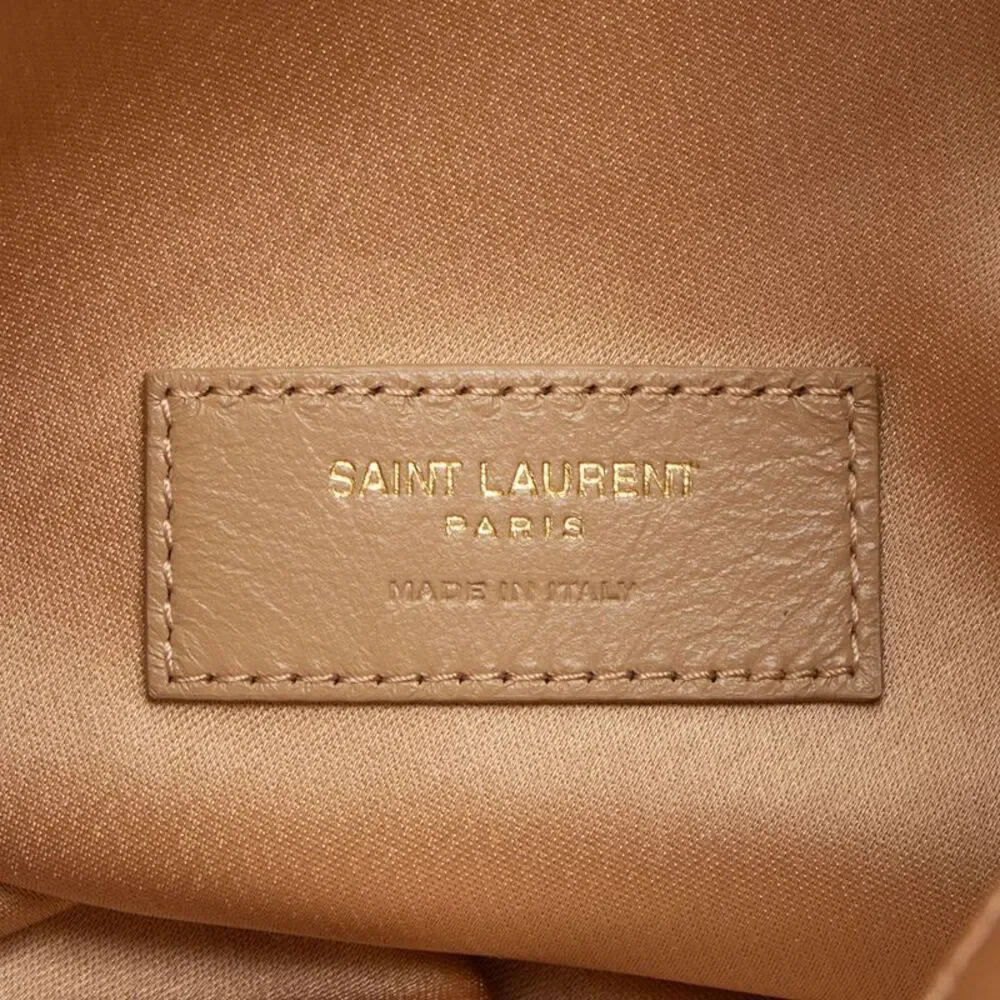 Saint Laurent Satin Logo Evening Pouch - Picture 8 of 12